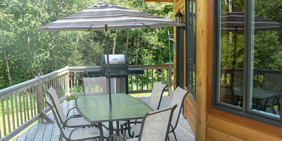 chalet à louer - terrasse